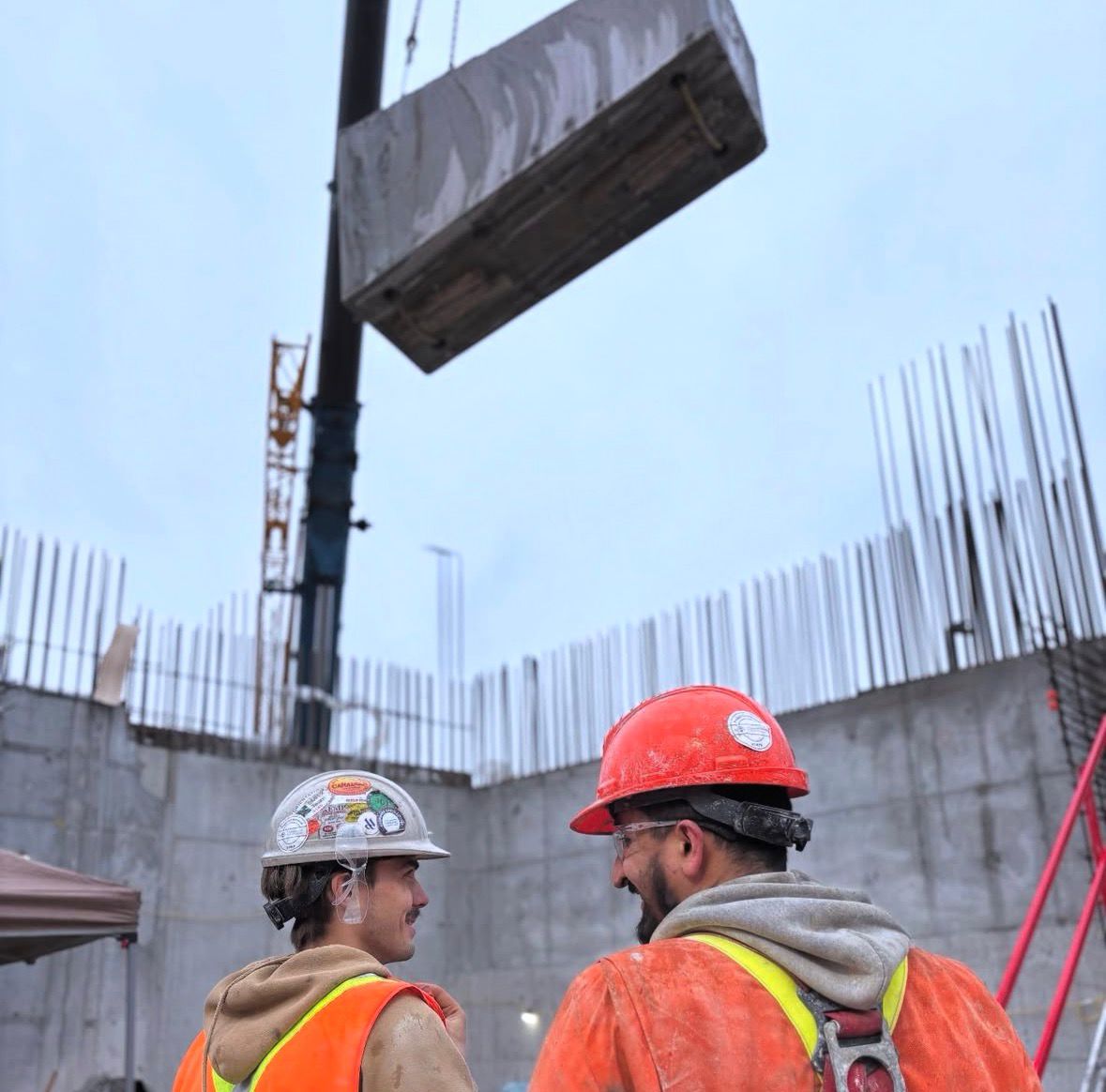 Crew on site, today